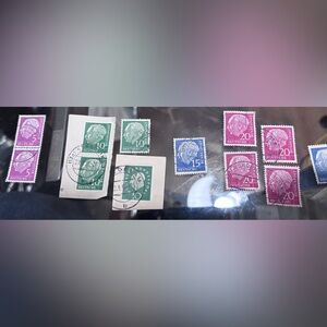 Vintage German Stamp Collection - Multicolor